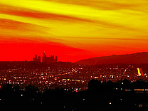  Foto von Citysam  Sonnenuntergang über der Stadt der Engel