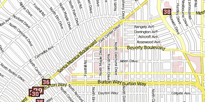 Beverly Hills  Stadtplan