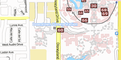 Stadtplan Disneyland Resort Anaheim