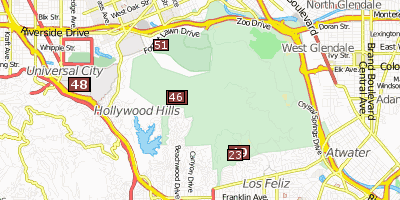 Griffith Park Stadtplan