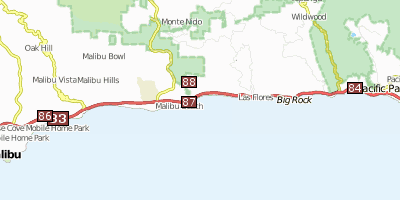 Stadtplan Malibu Los Angeles