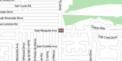 Palm Springs Stadtplan