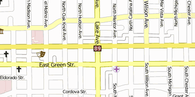 Pasadena Stadtplan